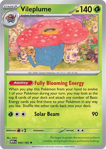 Vileplume - SV: Scarlet & Violet 151 (MEW) #045/165 - Rare Pokémon Trading Card