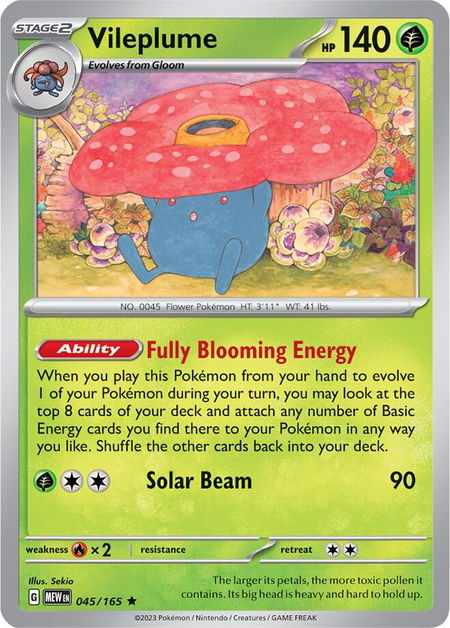Vileplume - SV: Scarlet & Violet 151 Pokémon trading card