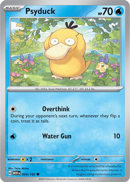 Psyduck - 054/165 - SV: Scarlet & Violet 151 Pokémon trading card