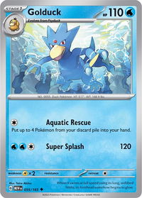 Golduck - SV: Scarlet & Violet 151 (MEW) #055/165 - Uncommon Pokémon Trading Card