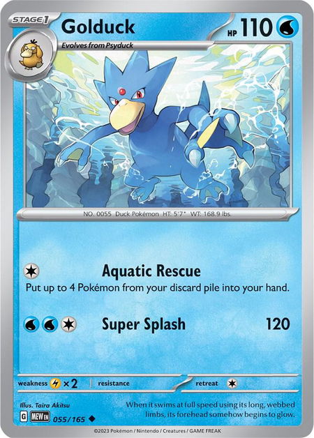 Golduck - SV: Scarlet & Violet 151 Pokémon trading card