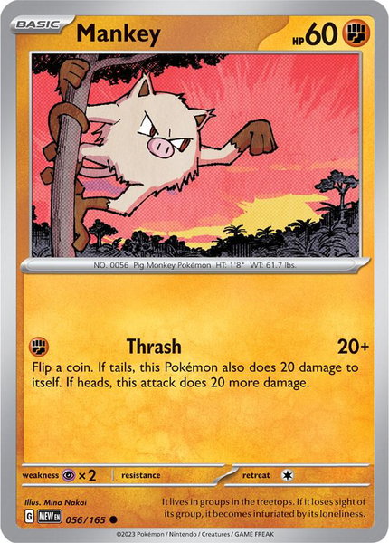 Mankey - SV: Scarlet & Violet 151 Pokémon trading card