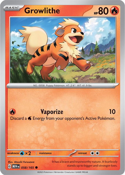 Growlithe - SV: Scarlet & Violet 151 Pokémon trading card