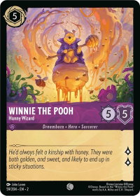Winnie the Pooh - Hunny Wizard - Rise of the Floodborn (2) #59/204 - Common Disney Lorcana Trading Card