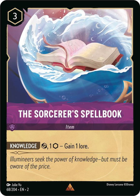 The Sorcerer's Spellbook - Rise of the Floodborn Disney Lorcana trading card
