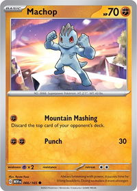 Machop - SV: Scarlet & Violet 151 (MEW) #066/165 - Common Pokémon Trading Card