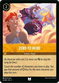 Zero To Hero - Rise of the Floodborn (2) #32/204 - Uncommon Disney Lorcana Trading Card