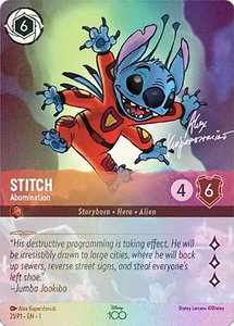 Stitch - Abomination (Alternate Art) - Disney100 Promos (D100) #21 - Promo Disney Lorcana Trading Card