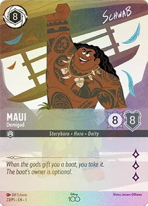 Maui - Demigod (Alternate Art) - Disney100 Promos (D100) #23 - Promo Disney Lorcana Trading Card