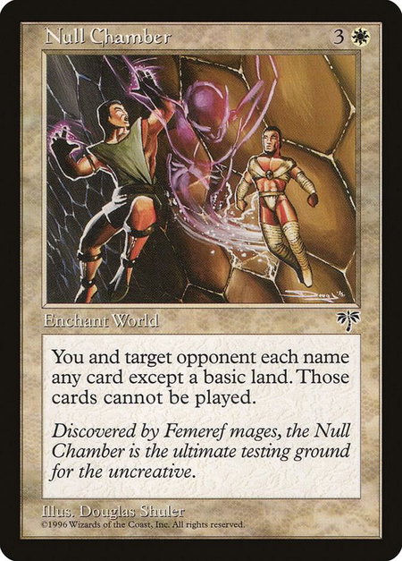 Null Chamber - Mirage Magic: The Gathering trading card