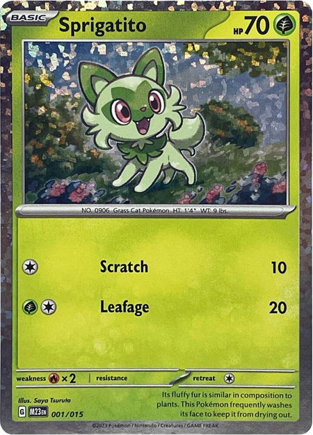 Sprigatito - McDonald's Promos 2023 Pokémon trading card