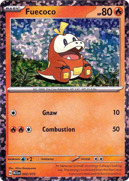 Fuecoco - McDonald's Promos 2023 Pokémon trading card