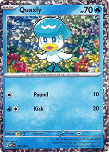 Quaxly - McDonald's Promos 2023 (M23) #003/015 - Rare Pokémon Trading Card