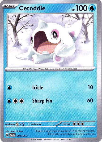 Cetoddle - McDonald's Promos 2023 Pokémon trading card