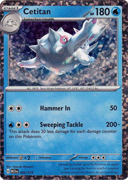 Cetitan - McDonald's Promos 2023 Pokémon trading card