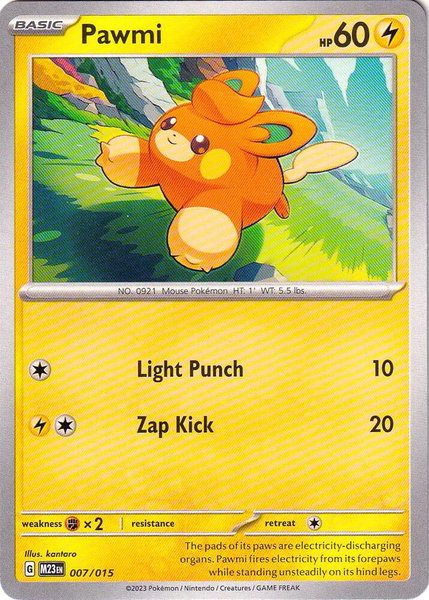 Pawmi - McDonald's Promos 2023 Pokémon trading card