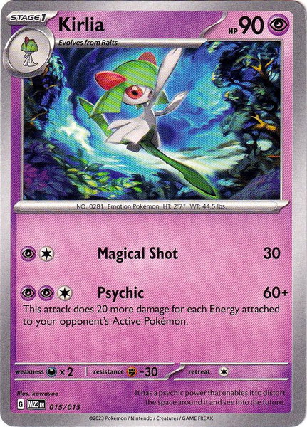 Kirlia - McDonald's Promos 2023 Pokémon trading card