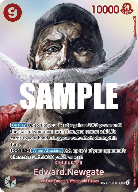 Edward.Newgate (SP) - Kingdoms of Intrigue One Piece trading card
