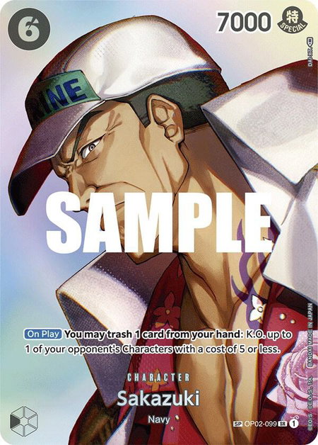 Sakazuki (SP) - Kingdoms of Intrigue One Piece trading card