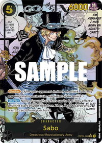 Sabo (Alternate Art) (Manga) - Kingdoms of Intrigue (OP04) #OP04-083 - Super Rare One Piece Trading Card