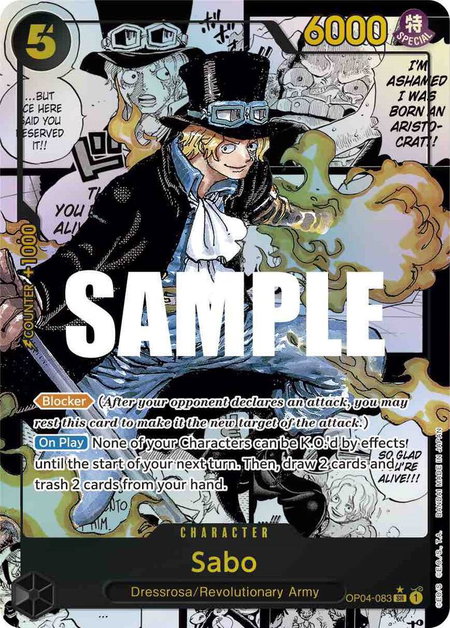 Sabo (Alternate Art) (Manga) - Kingdoms of Intrigue One Piece trading card