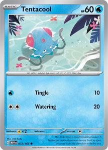 Tentacool - SV: Scarlet & Violet 151 (MEW) #072/165 - Common Pokémon Trading Card