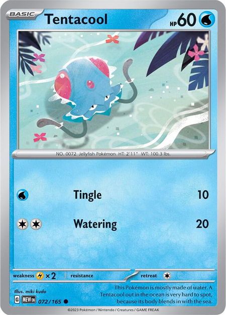 Tentacool - SV: Scarlet & Violet 151 Pokémon trading card