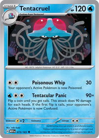 Tentacruel - SV: Scarlet & Violet 151 (MEW) #073/165 - Uncommon Pokémon Trading Card