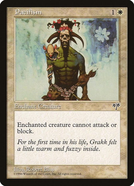 Pacifism - Mirage Magic: The Gathering trading card