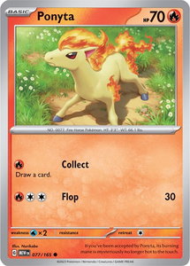 Ponyta - SV: Scarlet & Violet 151 (MEW) #077/165 - Common Pokémon Trading Card