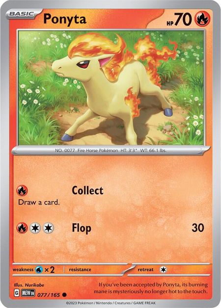 Ponyta - SV: Scarlet & Violet 151 Pokémon trading card