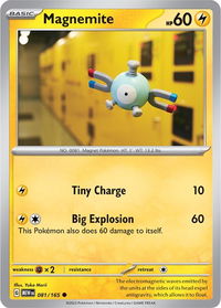 Magnemite - SV: Scarlet & Violet 151 (MEW) #081/165 - Common Pokémon Trading Card