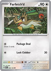 Farfetch'd - SV: Scarlet & Violet 151 (MEW) #083/165 - Common Pokémon Trading Card