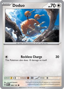 Doduo - SV: Scarlet & Violet 151 (MEW) #084/165 - Common Pokémon Trading Card