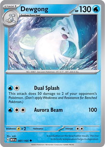 Dewgong - SV: Scarlet & Violet 151 (MEW) #087/165 - Uncommon Pokémon Trading Card