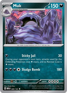 Muk - SV: Scarlet & Violet 151 (MEW) #089/165 - Uncommon Pokémon Trading Card