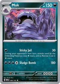 Muk - SV: Scarlet & Violet 151 (MEW) #089/165 - Uncommon Pokémon Trading Card