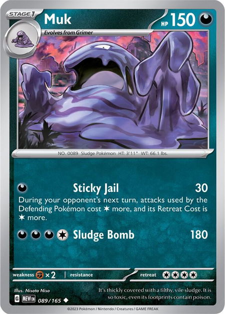 Muk - SV: Scarlet & Violet 151 Pokémon trading card