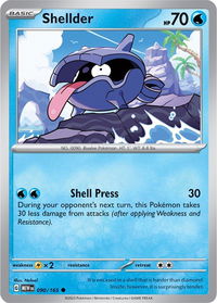 Shellder - SV: Scarlet & Violet 151 (MEW) #090/165 - Common Pokémon Trading Card