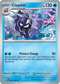 Cloyster - SV: Scarlet & Violet 151 (MEW) #091/165 - Uncommon Pokémon Trading Card