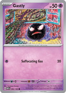 Gastly - SV: Scarlet & Violet 151 (MEW) #092/165 - Common Pokémon Trading Card