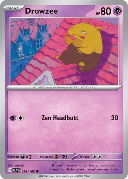 Drowzee - SV: Scarlet & Violet 151 Pokémon trading card