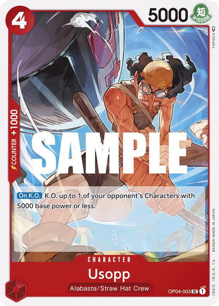 Usopp - Kingdoms of Intrigue One Piece trading card