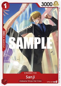 Sanji (007) - Kingdoms of Intrigue (OP04) #OP04-007 - Common One Piece Trading Card