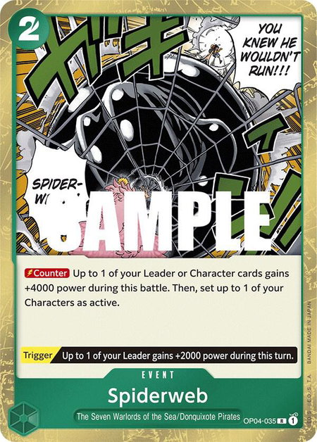 Spiderweb - Kingdoms of Intrigue One Piece trading card