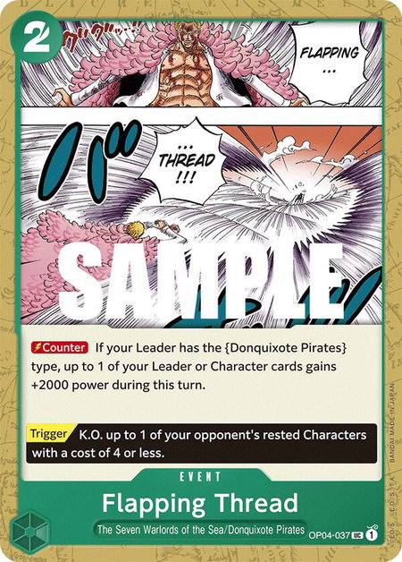 Flapping Thread - Kingdoms of Intrigue One Piece trading card