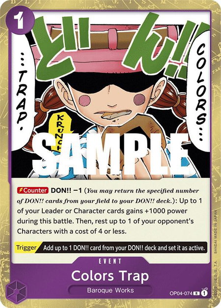 Colors Trap - Kingdoms of Intrigue One Piece trading card