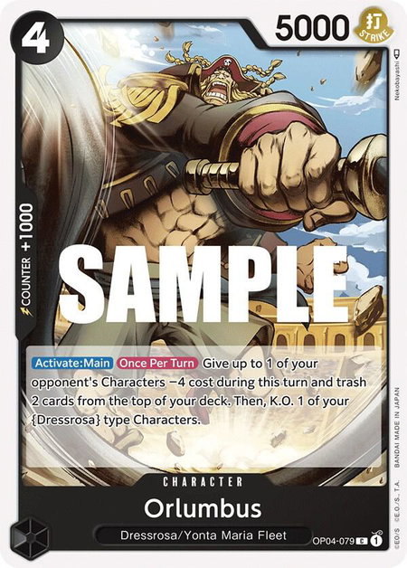 Orlumbus - Kingdoms of Intrigue One Piece trading card