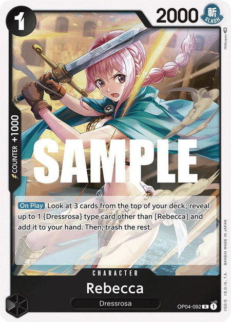Rebecca (092) - Kingdoms of Intrigue One Piece trading card