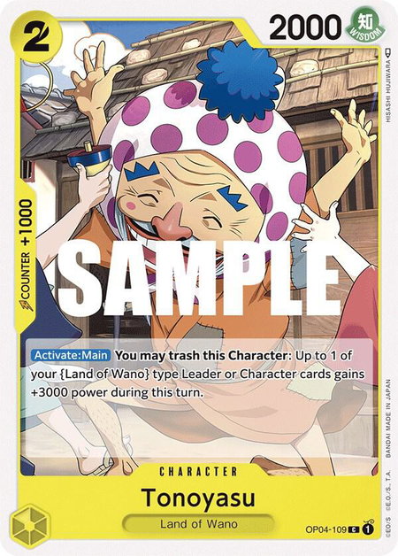 Tonoyasu - Kingdoms of Intrigue One Piece trading card